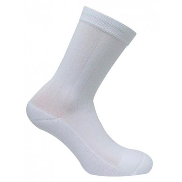 Caresox Caresox CSD 0356 Dress Classic Crew Compression Drystat Socks; White - Medium CSD0356_W_MD